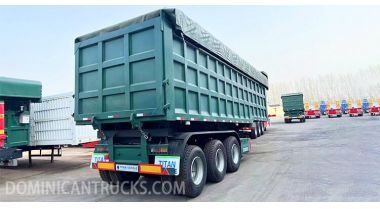 3 Axle End Dump Trailer will be Exported to Santo Domingo Dominican Republic