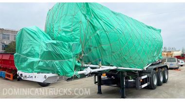 3 Axle 40 Cbm Bulk Cement Trailer will be shipped to Santo Domingo Dominican