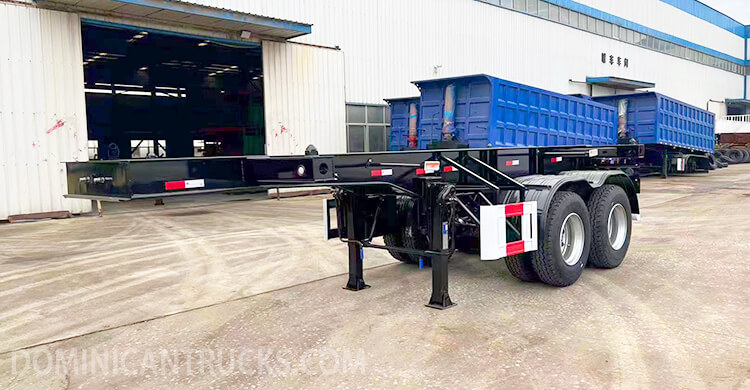 2 Axle 20ft Container Chassis for Sale Price in Caucedo, Dominican