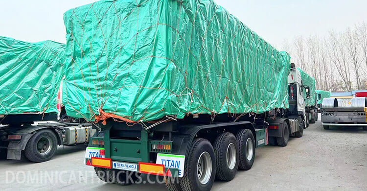 3 Axle End Dump Trailer for Sale Near Me in Santo Domingo Dominican Republic