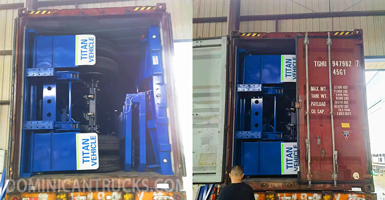 3 Axle Flatbed Trailer Truck for Sale in Dominican Republic