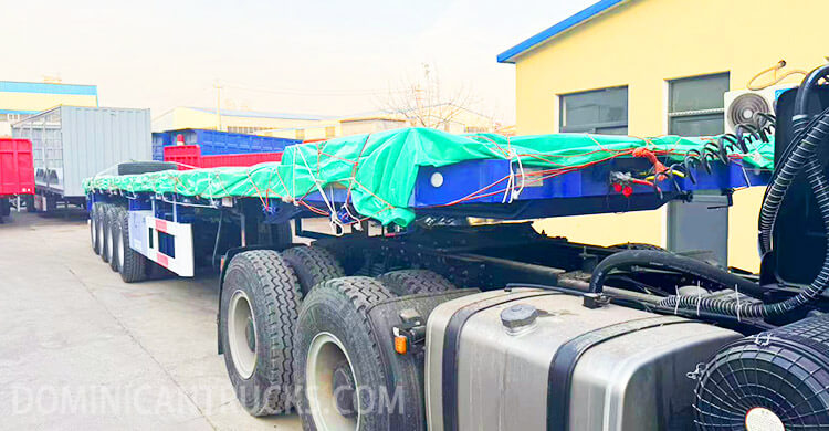 Flatbed Semi Trailer | Semi Truck Flatbed Trailer for Sale in Barahona Dominican