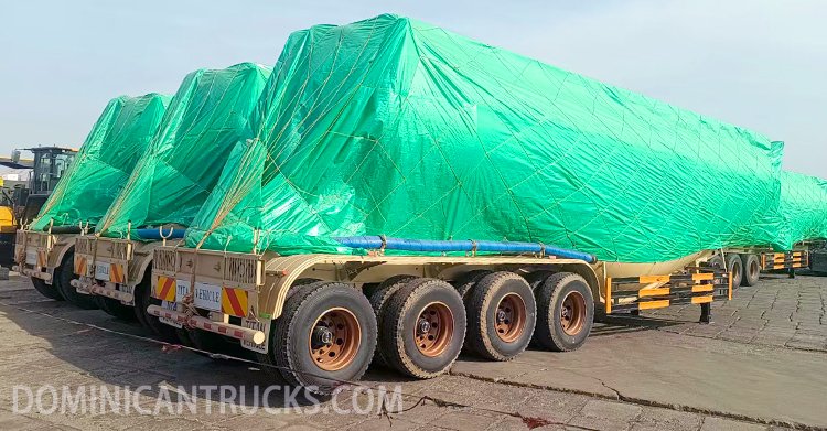 4 Axle Bulk Cement Tanker Trailer for Sale in Dominican