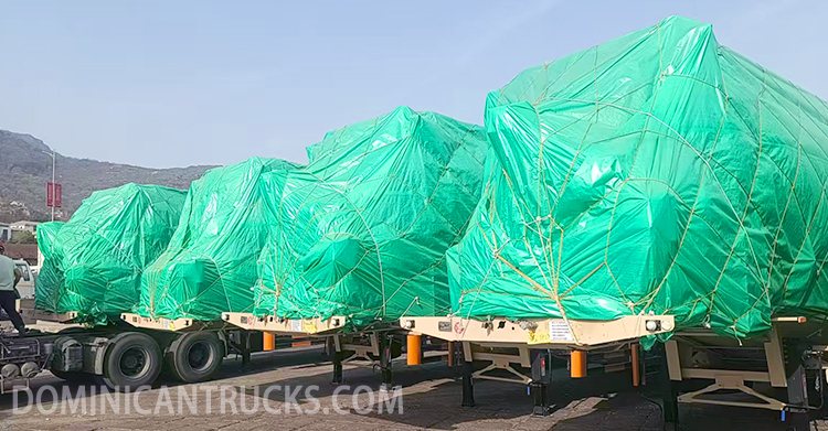 4 Axle Bulk Cement Tanker Trailer for Sale in Dominican