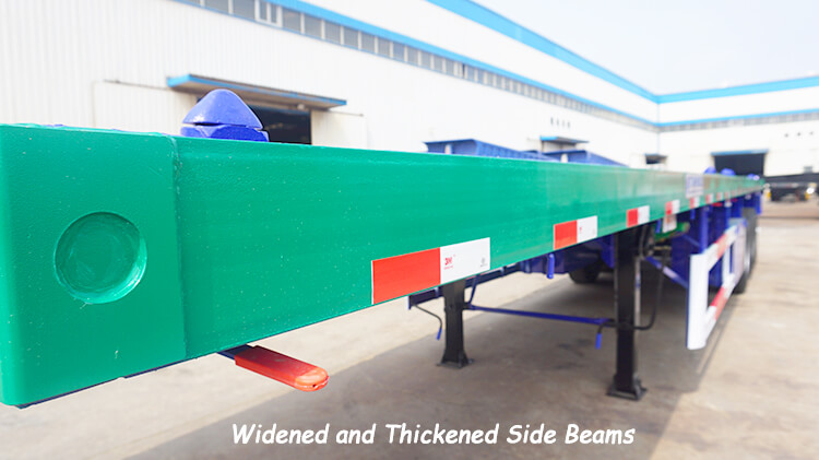 3 Axle 40ft Flatbed Semi Trailer for Sale in Dominican