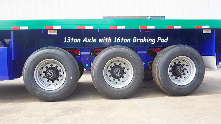 3 Axle 40ft Flatbed Semi Trailer for Sale in Dominican