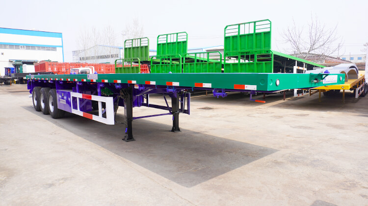 3 Axle 40ft Flatbed Semi Trailer for Sale in Dominican
