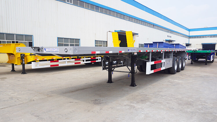 Three Axle 40ft Flat Bed Trailer for Sale in Dominican