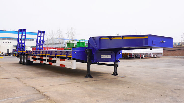 3 Axle 60 Ton Low Bed Trailer for Sale in Dominican