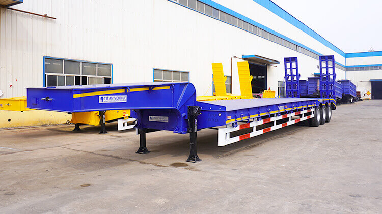 3 Axle 60 Ton Low Bed Trailer for Sale in Dominican