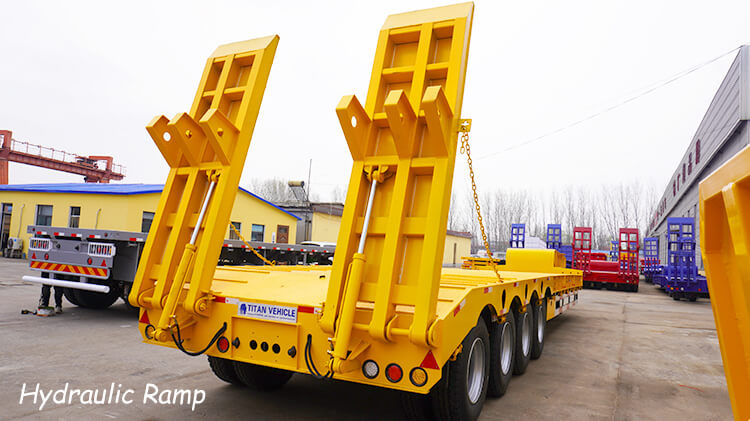 4 Axle 100 Ton Low Bed Truck for Sale in Dominican