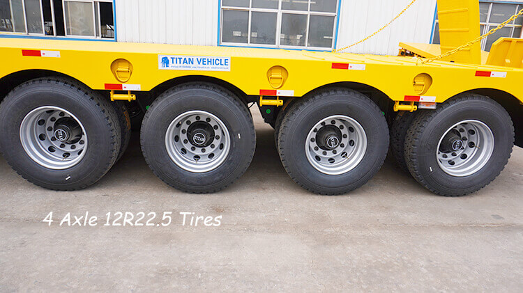 4 Axle 100 Ton Low Bed Truck for Sale in Dominican