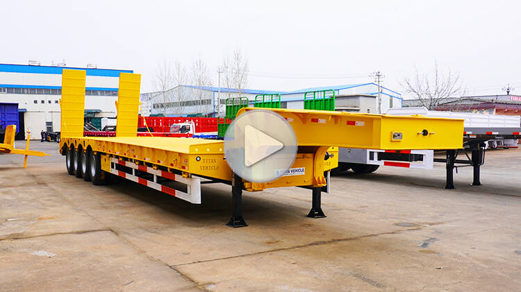 4 Axle 100 Ton Low Bed Truck for Sale in Dominican