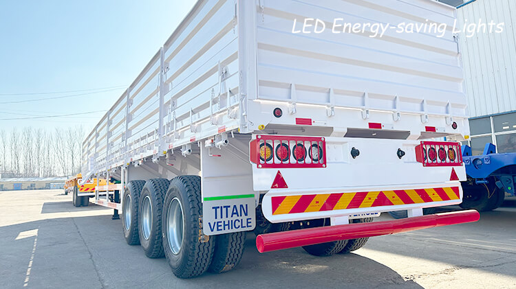 3 Axle 60ton Sidewall Grain Trailer for Sale in Dominican