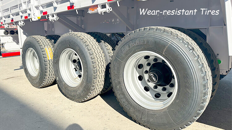 3 Axle 60ton Sidewall Grain Trailer for Sale in Dominican