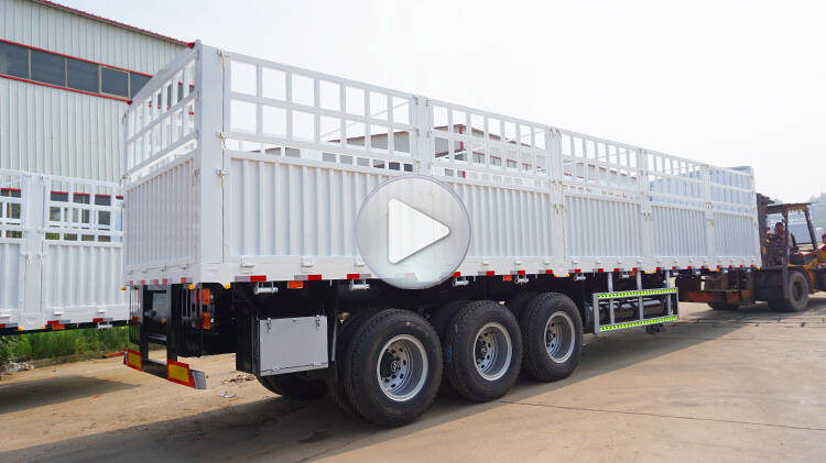 3 Axle Semi Fence Trailer for Sale Price in Santo Domingo Dominican