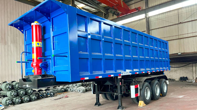 3 Axle Semi Dump Trailer | Semi Truck Dump Trailer for Sale in Dominican