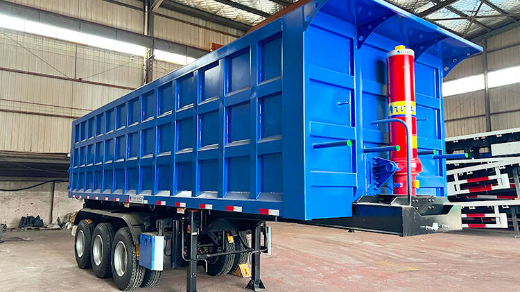 3 Axle Semi Dump Trailer | Semi Truck Dump Trailer for Sale in Dominican
