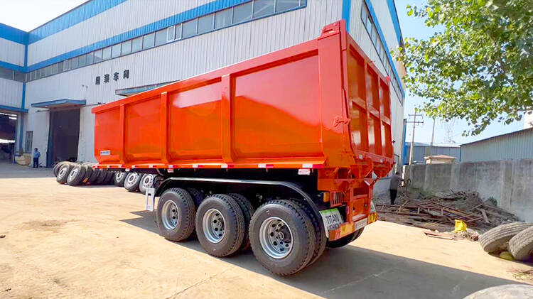3 Axle End Dump Trailer for Sale in Dominican