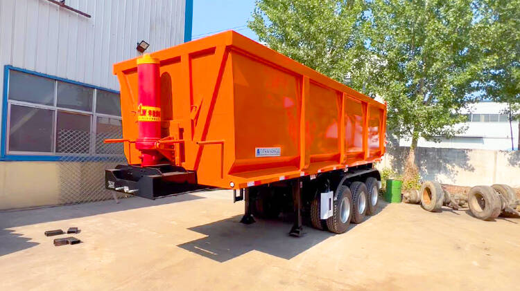 3 Axle End Dump Trailer for Sale in Dominican