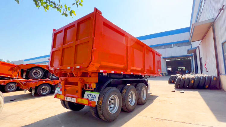 3 Axle End Dump Trailer for Sale in Dominican