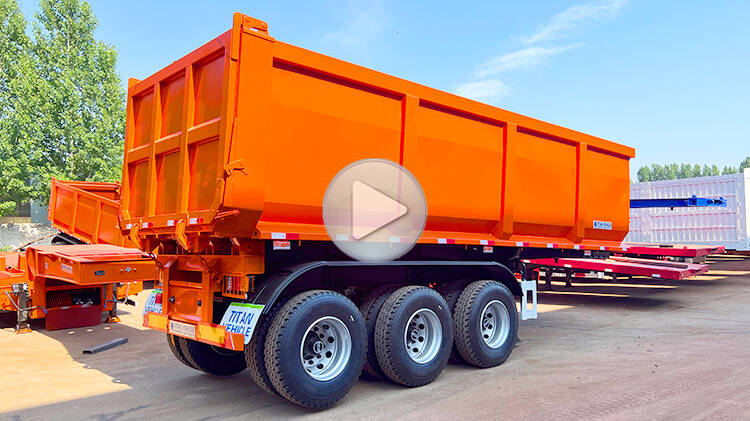 3 Axle End Dump Trailer for Sale in Dominican