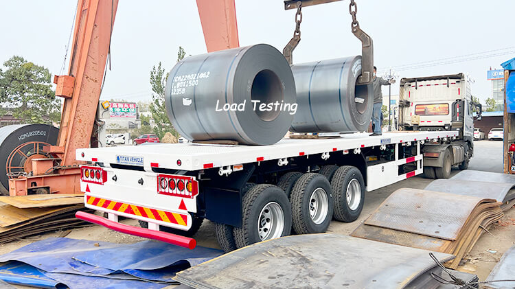 3 Axle 40 Feet Flatbed Container Trailer for Sale in Dominican