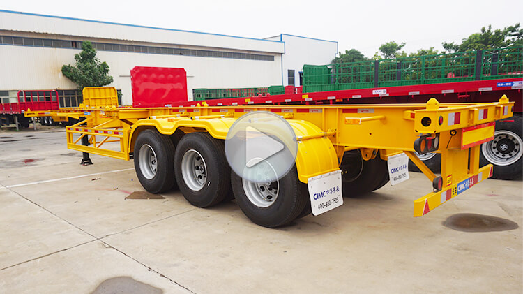 3 Axle 40ft Container Chassis for Sale in Dominican