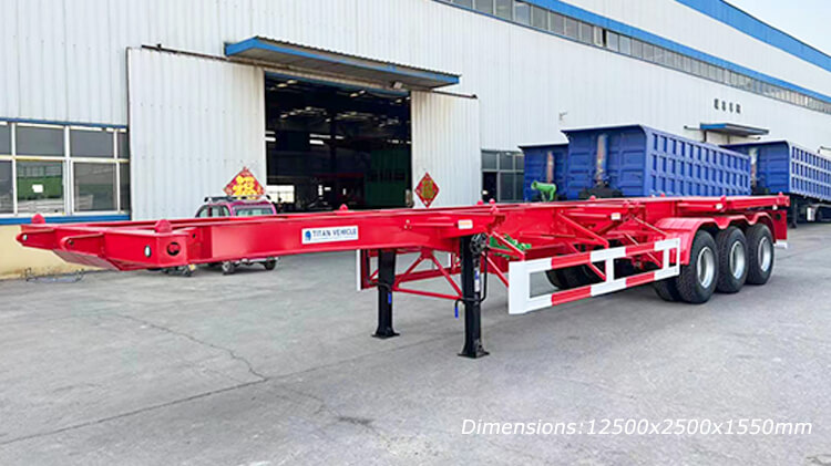 3 Axle 40ft Container Chassis for Sale in Dominican