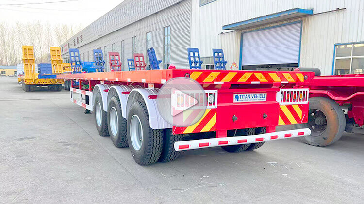 40 Ft Flatbed Trailer - Three Axle Flatbed Trailer for Sale in Dominican