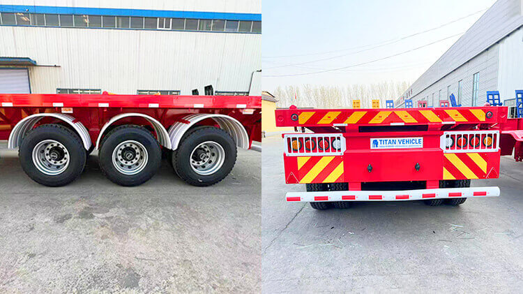 40 Ft Flatbed Trailer - Three Axle Flatbed Trailer for Sale in Dominican