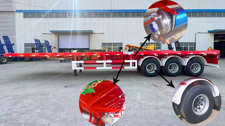 40 Ft Flatbed Trailer - Three Axle Flatbed Trailer for Sale in Dominican