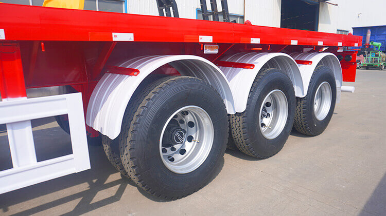 40 Ft Flatbed Trailer - Three Axle Flatbed Trailer for Sale in Dominican