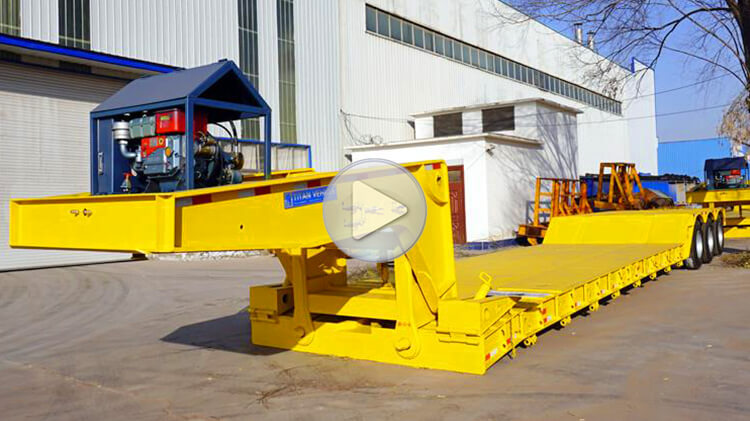 Best 80 Ton Lowboy Trailer for Sale New Price in Dominican Republic