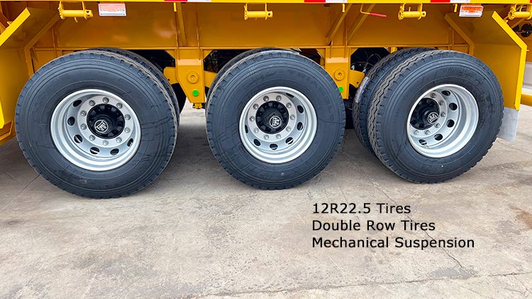 3 Axle Flatbed Semi Trailer | 40 Feet Flatbed Trailer for Sale in Dominican