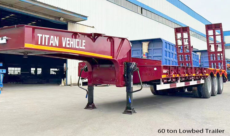 3 Axle Lowbed Trailer for Sale in the Repubilc of Dominican
