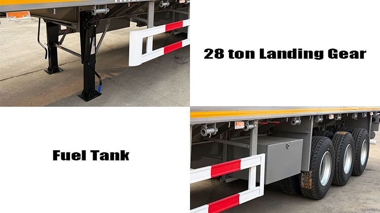 40 Feet Semi Flatbed Truck Trailer | Flatbed Tractor Trailer for Sale in Dominican