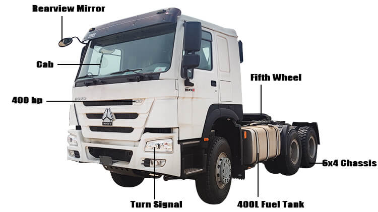 Sinotruk Howo 400 6x4 Tractor Truck for Sale in Dominican