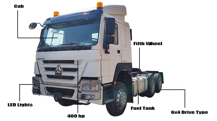 Sinotruk Howo 6x4 Tractor Truck for Sale in Dominican