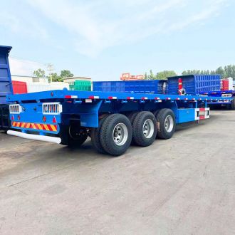 3 Axle 60 Ton Flat Bed Trailer
