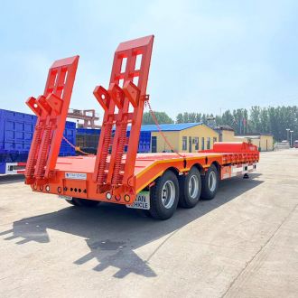 60ton 3 Axle Low Bed Semi Trailer